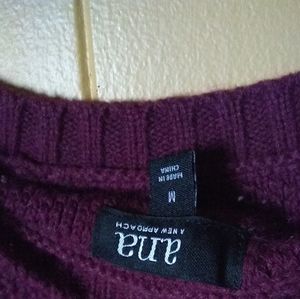 Burgundy Stripped Sweater